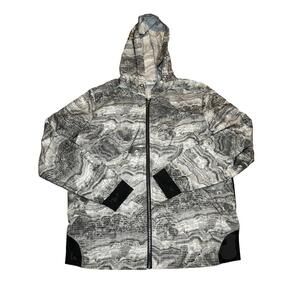Champion Women’s Large Full Zip Running Windbreaker Jacket – Black/Gray